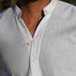 BAHARI LINEN SHIRT - White