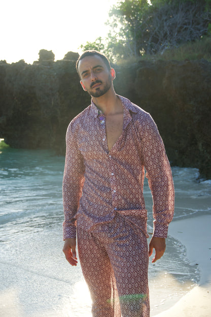 Mambo Unisex Set - Terracotta Palm