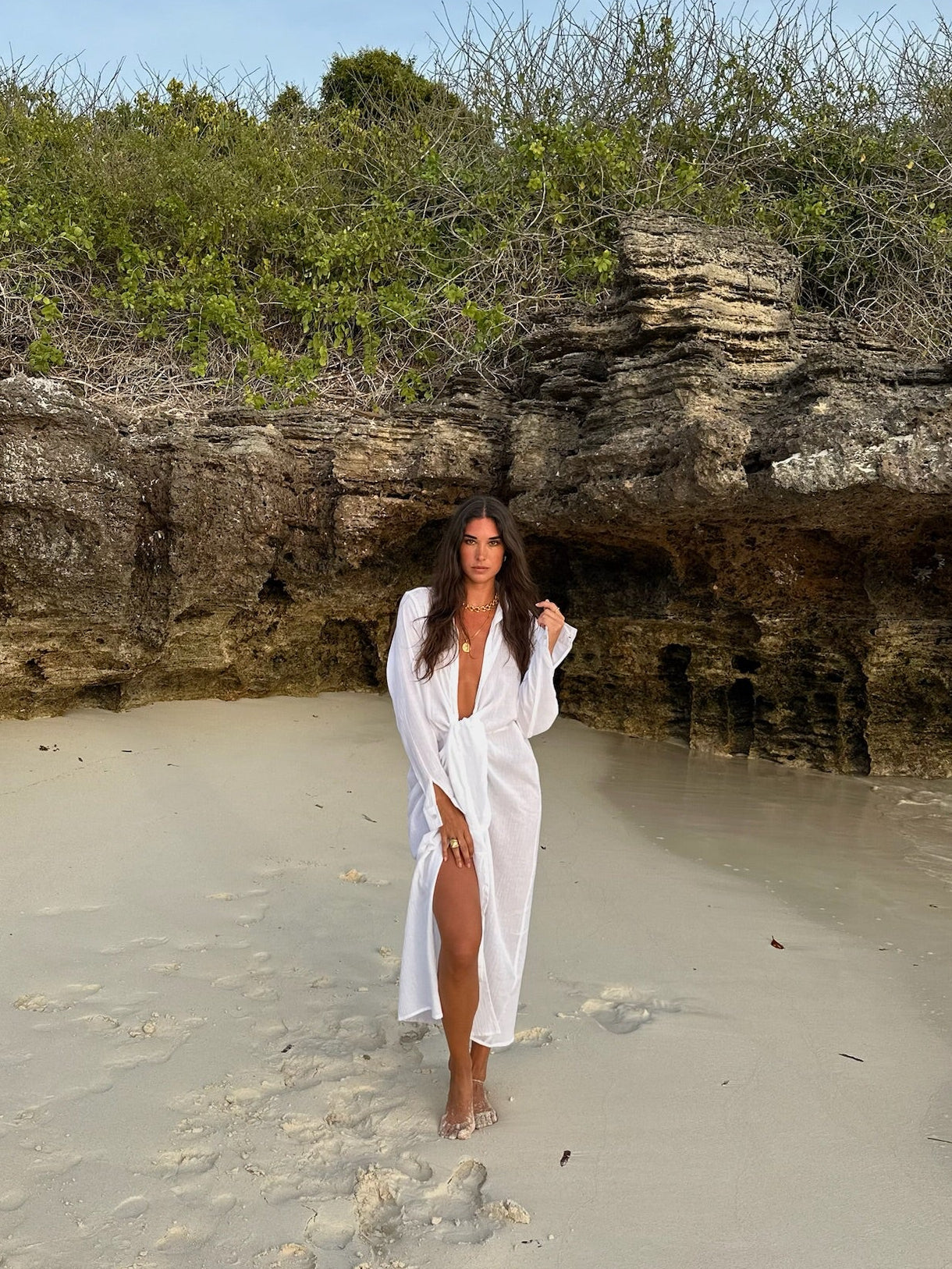 DAWA LONGDRESS - WHITE