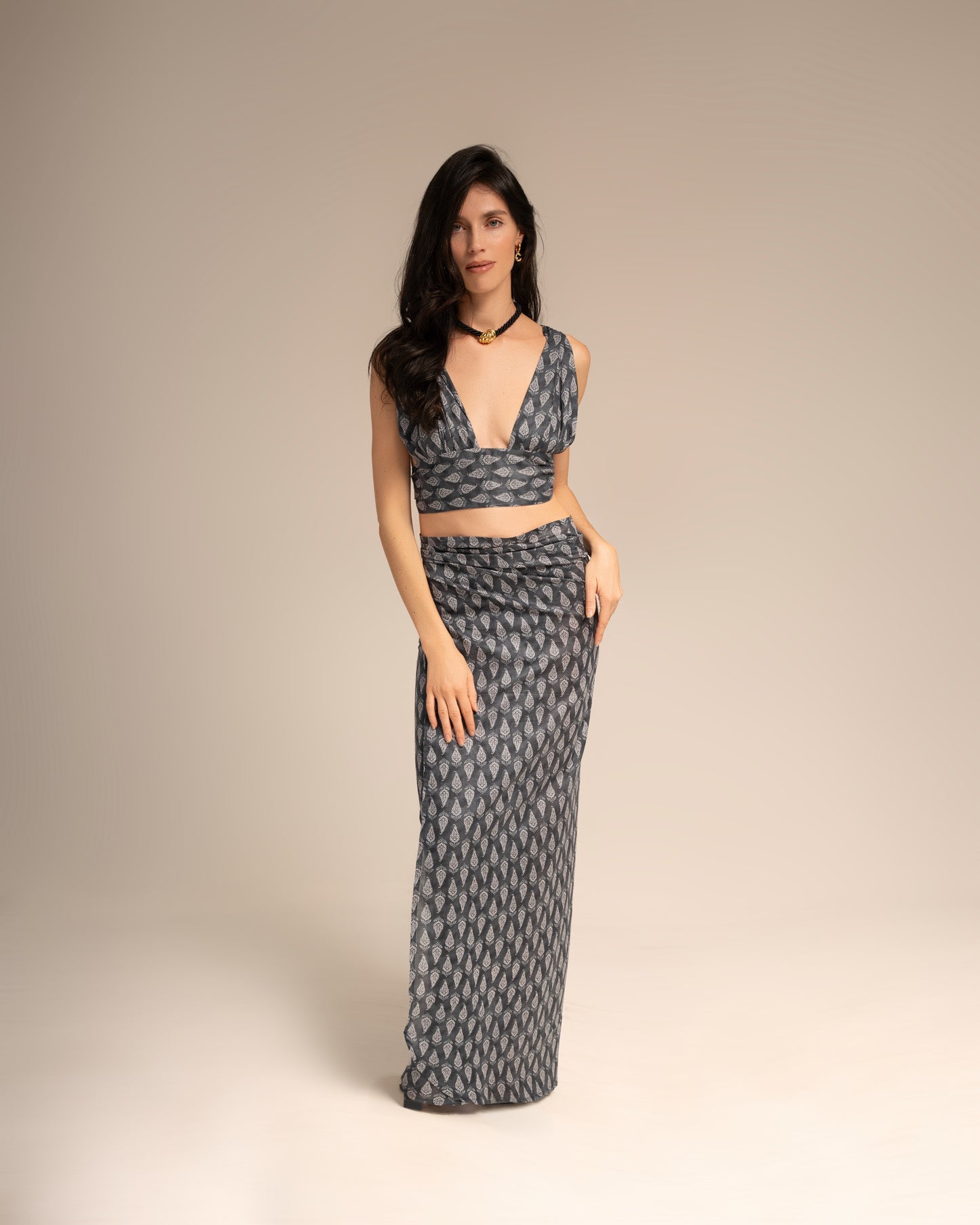 COCO SET - LONG SKIRT VERSION PRINTED