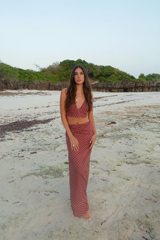 COCO SET - LONG SKIRT VERSION PRINTED