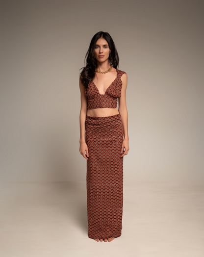 COCO SET - LONG SKIRT VERSION PRINTED